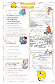 English Worksheet: Present Simple exercises