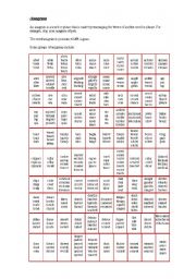 English Worksheet: anagram