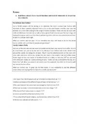 English worksheet: Reading