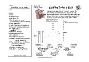 English Worksheet: can i bug you