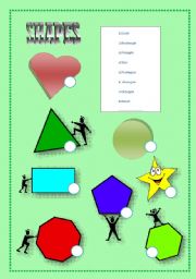 English worksheet: shapes