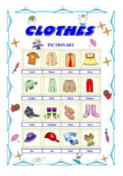 English Worksheet: Clothes