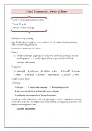 English Worksheet: Business English Reading Exercise