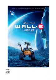 English Worksheet: Wall-e Part 1