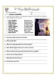 English Worksheet: Lovely bones movie