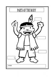 English Worksheet: HEAD, SHOULDERS, KNEES AND TOES