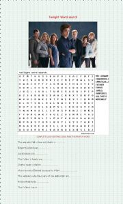 twilight word search