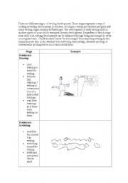 English Worksheet: stages of writing