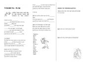 English Worksheet: Fill in the gaps