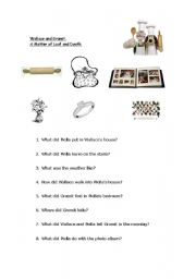 English Worksheet: Wallace and Gromit  A Matter of Loaf and Death