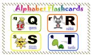 English Worksheet: alphabet fashcards part 2