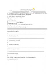 English Worksheet: JOB INTERVIEW