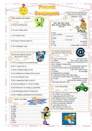 English Worksheet: Present Continuous exercises