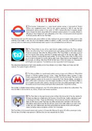 English Worksheet: Metros