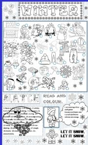 English Worksheet: winter