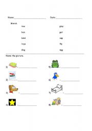 English worksheet: Reading and writing