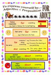 English Worksheet: To express yourself by ...