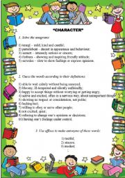English Worksheet: Character