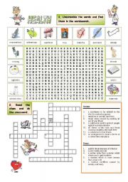 English Worksheet: MEDICAL TOOLS AND MEDICINE (2/2)