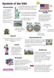 English Worksheet: Symbols of the USA