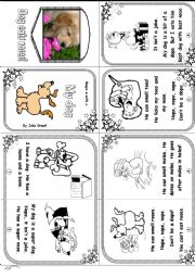 English Worksheet: Phonics Mini Book 5: Magic E with O: My Dog