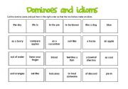 idiom dominoes