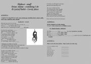 English worksheet: 3 songs 