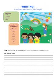 English Worksheet: Writing time! Past Simple