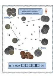 English Worksheet: BRITISH MONEY - number 2