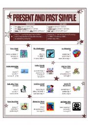 English Worksheet: PRESENT AND PAST SIMPLE - affirmative, negation, question