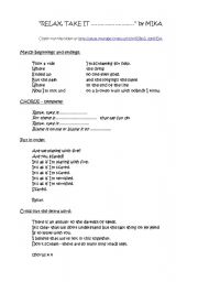 English Worksheet: 