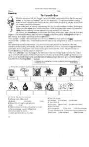 English Worksheet: The Canterbury Ghost