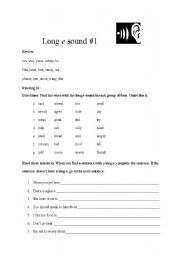 Long vowels: e