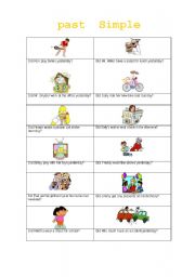 English worksheet: Past simple