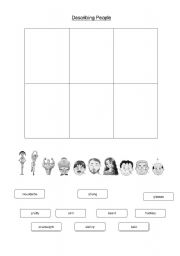 English Worksheet: Describe Physical Appearance 2