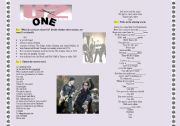 English Worksheet: U2 one