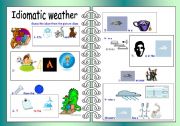 English Worksheet: Idiomatic Weather