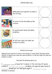 English Worksheet: Selmas Morning