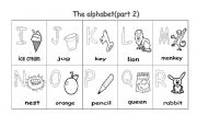 English Worksheet: The Alphabet (part 2)