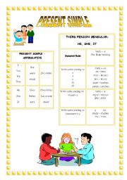 English Worksheet: Present Simple