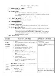 English Worksheet: U13_Films and Cinema_Writing_10th grade