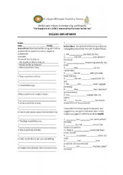 English Worksheet: would and second conditional