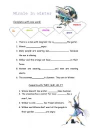 English worksheet: Winnie in Winter