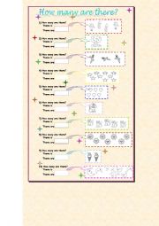 English Worksheet: there is and there are