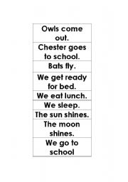 English worksheet: Day vs. Night