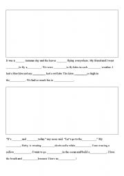 English worksheet: Seasons and Activities