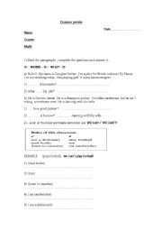 English Worksheet: mix of themes