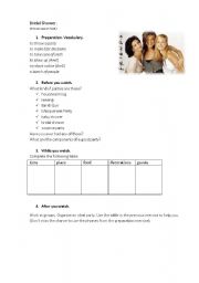 English Worksheet: Friends - Organising a Party