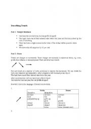 English Worksheet: Describing Trends