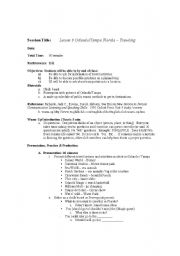 English worksheet: Orlando Lesson Plan